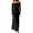 c01Black, variant on JGGSPWM Elegant Wedding Guest Dress Women Off Shoulder Bodycon Maxi Dress Long Sleeve Mesh Ruched Formal Dresses Black L