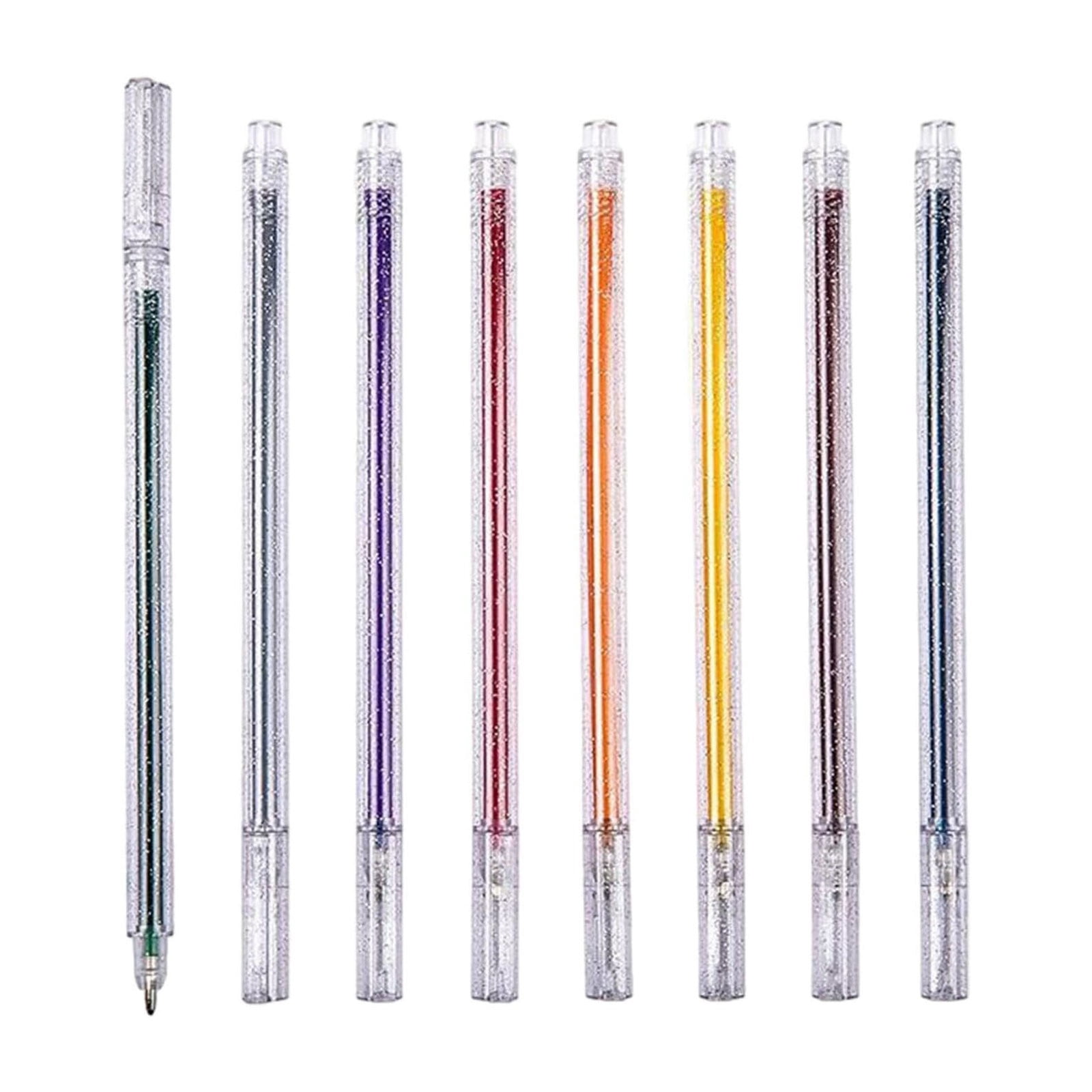 Art Gel Pen Set Gel Dye Ink Pens Reusable Glitter And Pastel Colors Pen（16ml), Back to School, Smooth Pens for Writing, Aesthetic Preppy Stuff School Supplies for Adult Coloring Hand Lettering