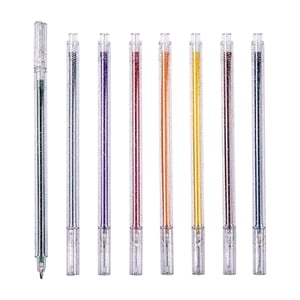 Art Gel Pen Set Gel Dye Enk Stylos Glitter et Pastel Colors Réutilisables Pen(16ml), Retour à l'école, Stylo lisse pour l'écriture, Esthétique Preppy Stuff fournitures d'école pour la coloration des mains adultes