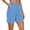 Sky Blue, variant on JYnXIANTI Shorts for Women High Waist Button Shorts Lounge Vintage Shorts Ladies Summer Comfortable Clothes for Beach