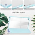 thumbnail image 5 of KOMI Tablet PC Case Case Compatible with Lenovo Tab M10 Plus (Gen 3 2022) 10.6"Tablet Case, TPU Slim Cover Auto Wake/Sleep Smart Case with Clear Transparent Back Shell Back tablet protection Sky Blue, 5 of 5