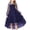Blue, variant on Floleo Girls Long Sleeve Casual Party Dress Spring Princess Performance Dress for Birthday Holiday Christmas Celebration Elegant Fashionable Kids Wear(Green,11-12 Years)