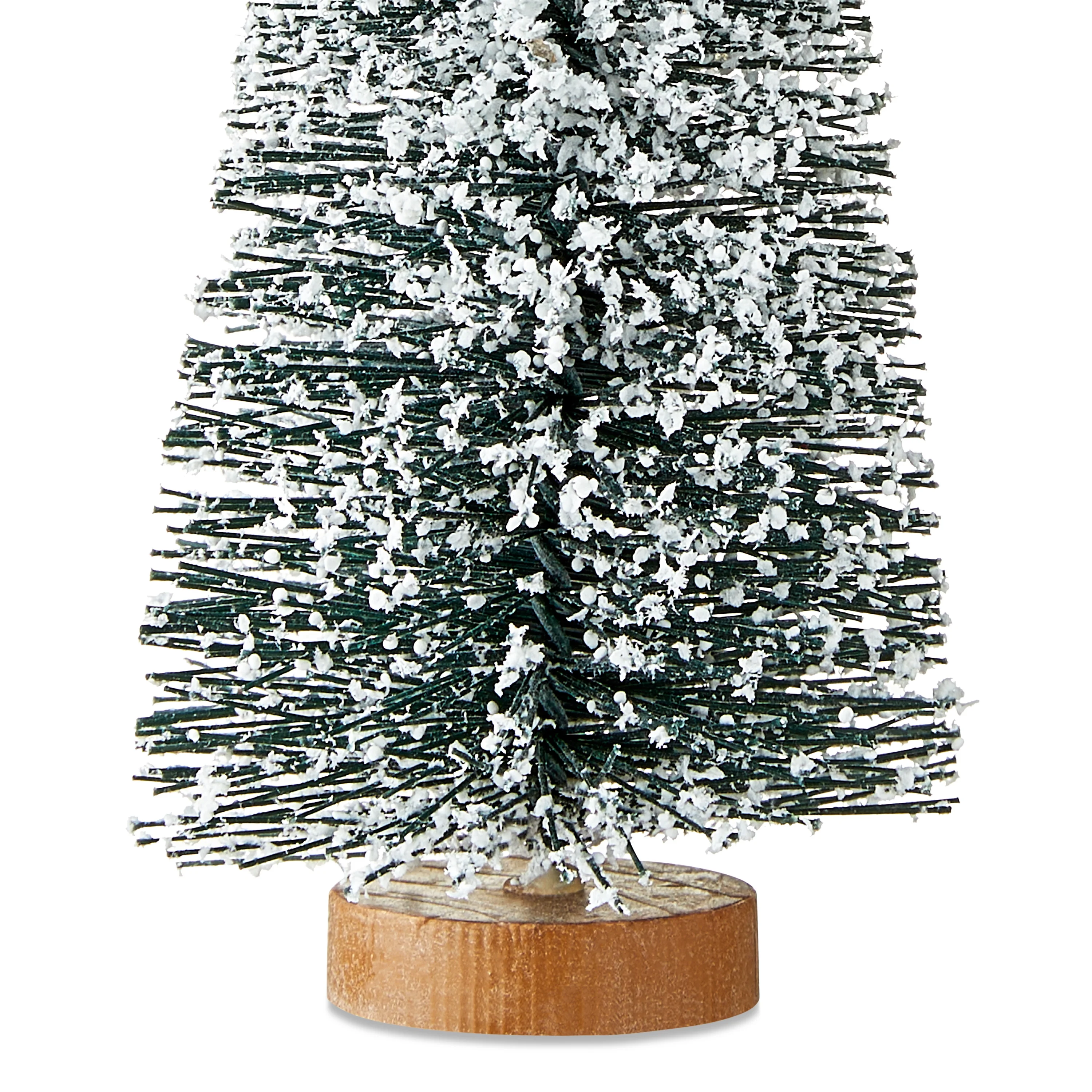 Christmas Indoor Decorative Plastic Village Pine Tree, Snow Cover, 6 Inch Height, by Holiday Time