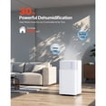 thumbnail image 2 of KFFKFF 30 Pints Dehumidifier for Home & Basement, Drain Hose for Commercial & Industrial Use, Smart Humidity Control, Low Noise for Large Rooms, Warehouses, 2 of 9