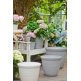 thumbnail image 3 of Mainstays Basic Bell Planter 12 inch Grey, Classic Design with Attached Tray Durable Weather Resistant Matte Finish, 3 of 4