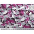 thumbnail image 3 of Soimoi Rayon Crepe Fabric Two Tone With White Camouflage Print Sewing Fabric Yard 46 Inch Wide, 3 of 3