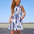 thumbnail image 1 of LSLJS Robes d'Été pour Tout-Petits pour Filles Robe à Imprimé Floral Robe à Nœud Vêtements Décontractés Enfants Robe Soleil Sans Manches, 1 of 6
