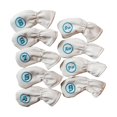 thumbnail image 1 of jinwen Housse de Protection Imperméable pour Club de Golf en PU, Tête Universelle, Blanc, 1 of 9