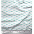 thumbnail image 1 of Soimoi Green Poly Georgette Fabric Fish Ocean Printed Craft Fabric by the Yard 42 Inch Wide, 1 of 2