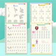 thumbnail image 2 of Estbridg Reusable Grooved Handwriting Workbooks Reusable Copybook  Writing Practice Copy Books for Preschools Grooves Template Design and Handwriting Aid Practice for Age 3-8 (4 Books wit, 2 of 7