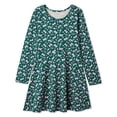 thumbnail image 1 of George Girls' Long-Sleeve Skater Dress, 1 of 5