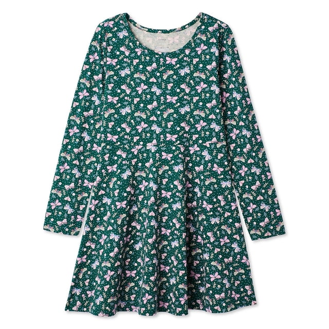 George Girls' Long-Sleeve Skater Dress