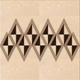 thumbnail image 1 of Ahgly Company Tapis d'Intérieur Lavable en Machine Carré Transitionnel Brun Cuivré, 6 Pieds Carré, 1 of 7