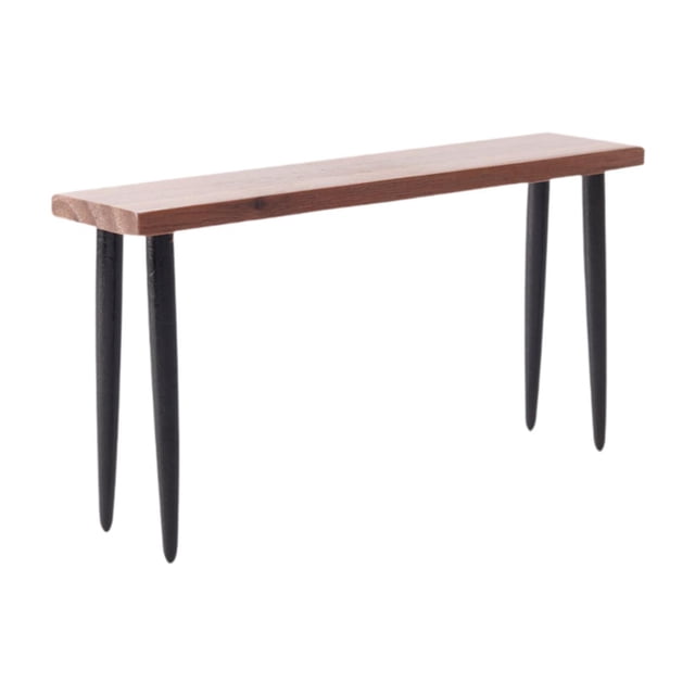 Esquirla Table Basse de Maison de Poupée 1/12, une Table miniature en Bois Conçue pour des Maisons de Poupées à l'Échelle 1:12. Comprend un Plateau Rectangulaire en Bois avec Quatre Pieds Noirs Effilés, Convient à la Déco de Salon de Maison de Poupée, au Jeu d'Imitation Ou aux Accessoires de Photographie.