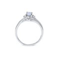 thumbnail image 2 of 3/8ct Oval Opal Diamond Ring 14K White Gold, 2 of 4