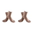 thumbnail image 1 of relayinert Soft Five Toe Socks Stretchable Cotton High Crew Socks Athletic Solid Socks Khaki 2Set, 1 of 6