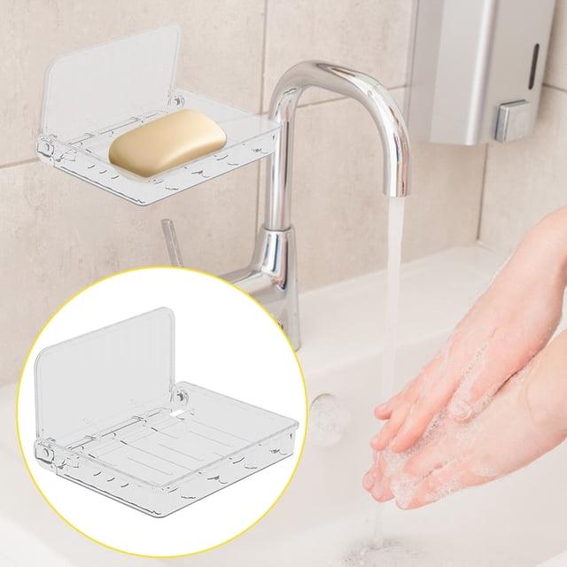 EGNMCR Hooks for Hanging Clear Acrylic Floating Shelf, Foldable Invisible Wall Mounted Shelf For Cosmetics, Models, Bathroom Towels And Other Small Organisers shelf for storage
