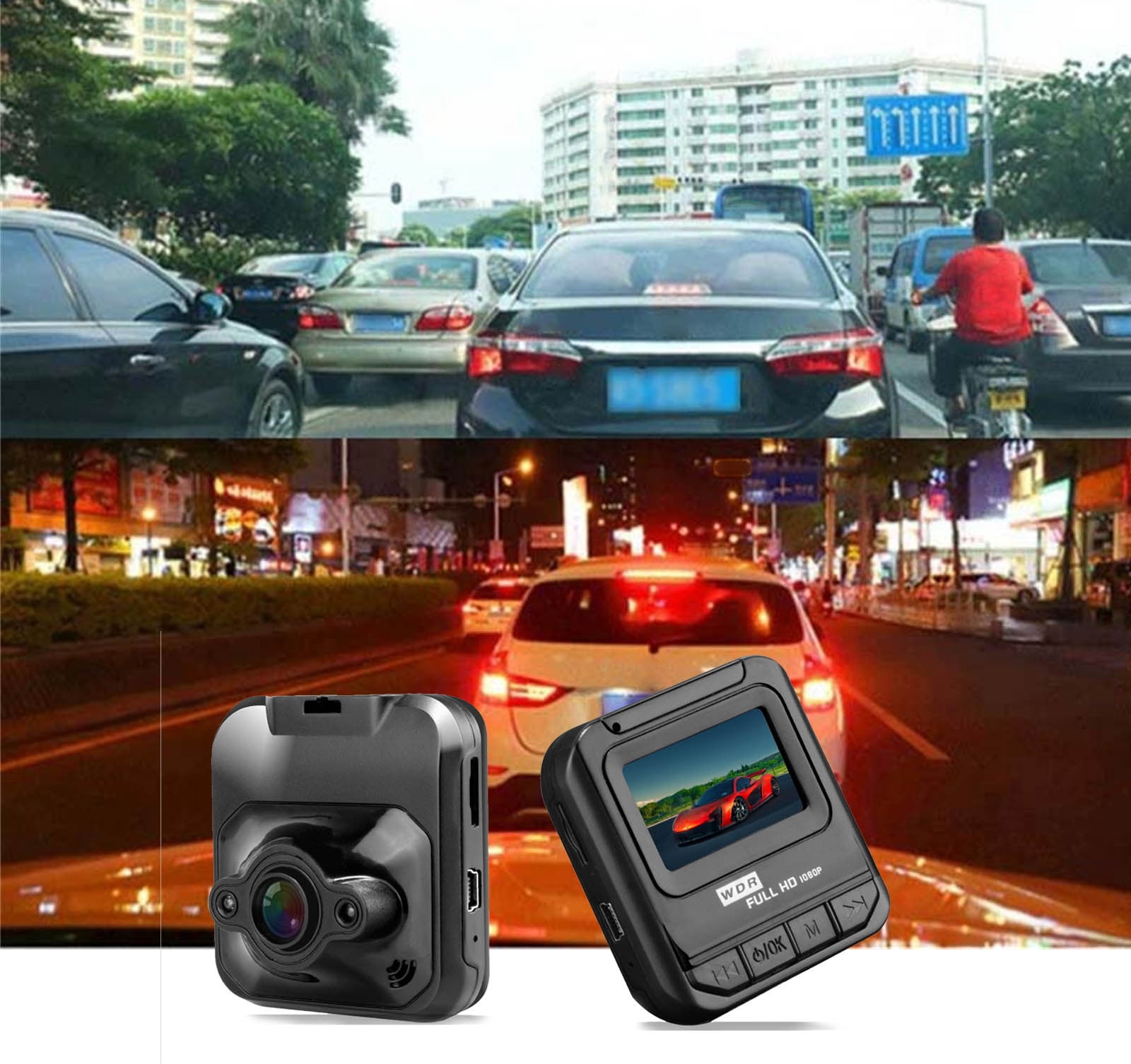 TopLLC High Definition Driving Recorder, Wireless Mobile Phone Interconnection, Car Recorder, Front And Rear Dual Recording Of Reverse Images on Clearance