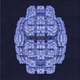 thumbnail image 1 of Ahgly Company Tapis d'Intérieur Lavables en Machine Bleu Nuit Transitionnel, 7' Carré, 1 of 7