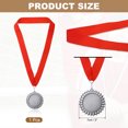 thumbnail image 2 of Uxcell Award Medal, Prize Winner Medal with Red Neck Ribbon Medal for Sport Silver, 2 of 7