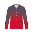 thumbnail image 3 of Birdeem Chemises pour Hommes Manches Longues Boutonnées Mode Décontractée Imprimée Bouton Col Rabattu Chemise Chemise Hauts Été Chemises Manches Longues pour Hommes, 3 of 4