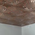 thumbnail image 2 of Fasade Art Deco Decorative Vinyl Ceiling Panel 2ft x 2ft 5 Pack Copper Fantasy, 2 of 5