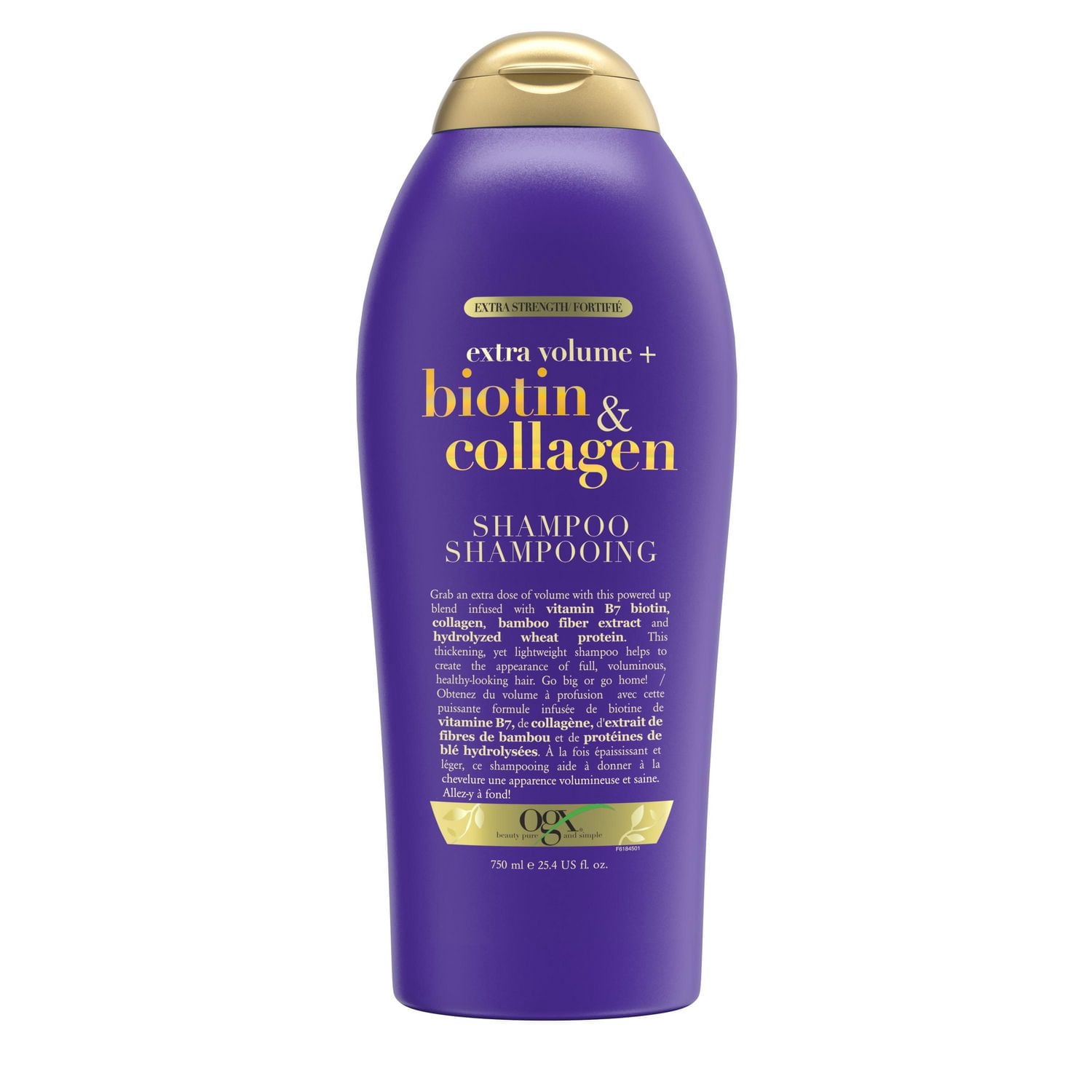 OGX Volumizing Biotin & Collagen Shampoo for Fine Hair, Large Size