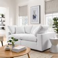thumbnail image 1 of Modway Commix 2 Piece Down Filled Overstuffed Sectional Sofa Set in Pure White, 1 of 10