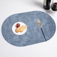 thumbnail image 1 of Vaidha Napperons Ovales en Tissu à Grain de Cuir, Résistants à l'Huile, Style Western, Tapis Isolants Thermiques, Tapis pour la Maison, 1 of 6