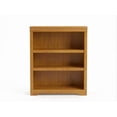 thumbnail image 2 of 3-Tier Rustic Brown Wooden Bookshelf - Adjustable Wide Bookcase with Open Shelves, Anti-Tip & Anti-Slip, Tall Display Storage for Home Office, Living Room, 2 of 2