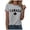 Grey, variant on Fgnfyis Women's T-Shirts - Women's Keep Canada Flag T Shirt Proud Statement Print Tee for Confident Expression and Stylish Casual Wear Women's Tops Red M
