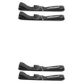 thumbnail image 2 of QualitChoice 1/2/3/5 2X Attaché Ceinture Ensemble Bagages Cils Sangle Cargo Cravate Stockage Randonnée Camping Boucle Longue Réglable Voyage Valise Noir/S 2PCS, 2 of 6