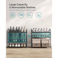 thumbnail image 4 of SONGMICS Stackable Shoe Rack, 4-Tier Shoe Storage Organizer, Hold up to 16 Pairs, Black, 4 of 5