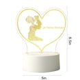 thumbnail image 3 of Suncoda Decorative Lights, Mother's Day Gift-Led Acrylic 3D Mother's Day Greeting Gift Light, Acrylic Greeting Mother's Day Gift Atmosphere Light (White Warm Light), 3 of 6
