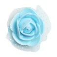 thumbnail image 2 of GUOOL Pack of 100 Artificial Roses DIY Wedding Valentine's Day Bouquets Hairband Light Blue, 2 of 5