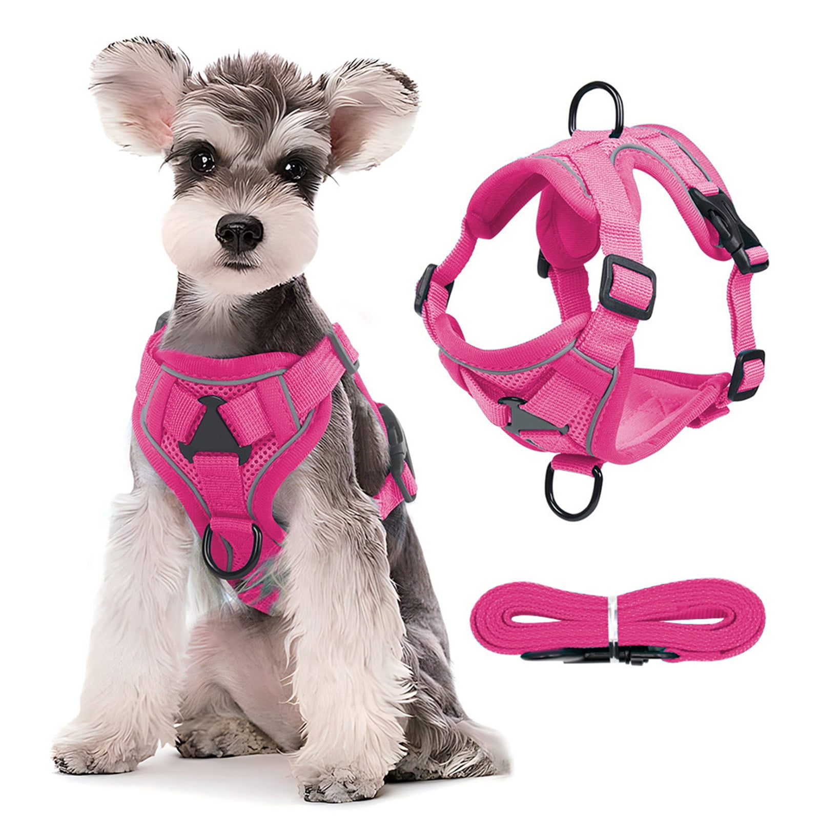 Birdeem Long Dog Leash, Collar and Leash for Dogs, Pet Leash Pet Sleeveless Garment Style Braces Reflective Breathable Dog Leash Cats Leash Suitable for Daily Cats and Dog Walking, Cats and Dogs