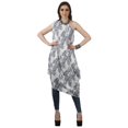 thumbnail image 1 of Moomaya Robe Kurti Sans Manches à une Épaule Imprimée pour Femmes Vêtements de Fête Boho, 1 of 7