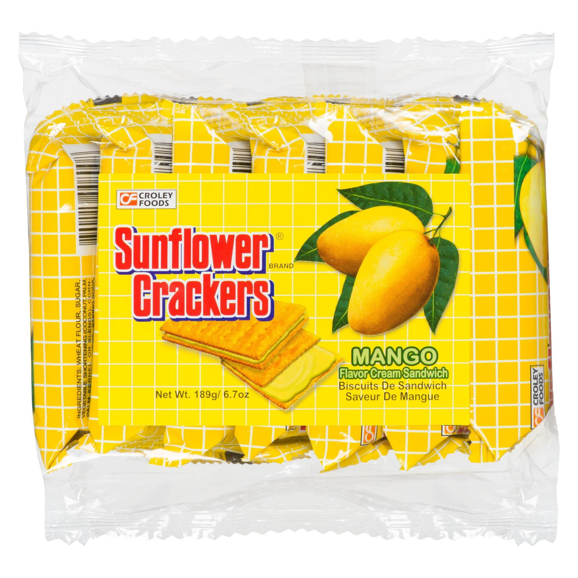 Crackers au tournesol Saveur mangue Crème Sandwich 189 g par paquet
