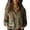 Khaki, variant on Women's Printed Cotton Button Down Shirt, Fashion Long Sleeve Blouse with Wrinkle Resistant Comfort, Casual Fall Top for Halloween, Vacation and Travel Outfits Khaki XL