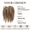 thumbnail image 2 of Postiche Chouchou pour Cheveux Chouchou Coiffures de Mariée Volumineux Ondulé Chignon Décoiffé Mélange Blond, 2 of 5