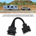 thumbnail image 2 of Ruiboury 7-Pin Flat Plug To 12-Pin Socket Plastic Professional Male /Female Adaptor Trailer Connector Trailers Adaptors, 2 of 6