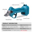 thumbnail image 3 of Brushless Electric Pruning Shear 30mm 4 Gear Cordless Pruner Shear Fruit Tree Bonsai Branches Cutter ,Less Effort, 3 of 7