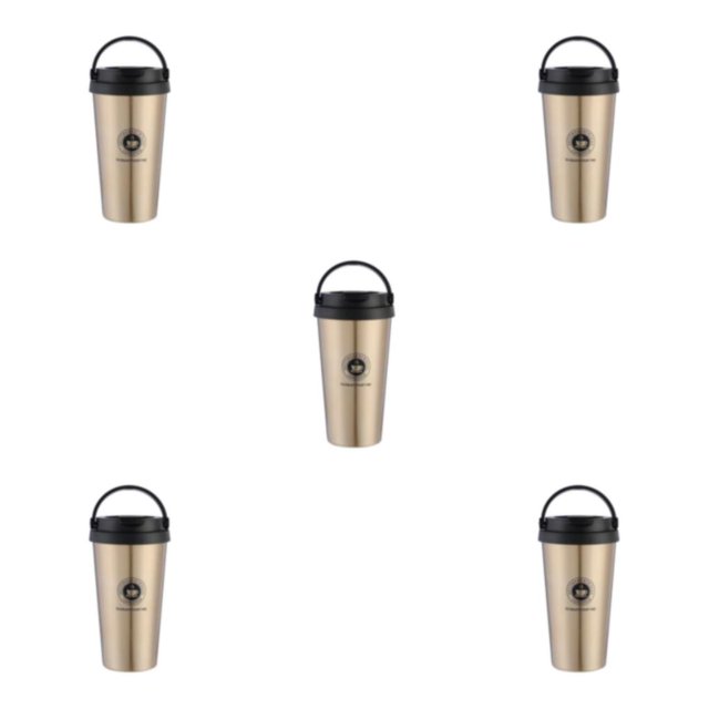 kurtrusly Gobelet Thermique Réutilisable Choix Écoresponsable pour un Meilleur Demain Pratique Or 500ml 5Ensemble