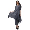 thumbnail image 1 of Moomaya Women's Plus Size Printed Asymmetric Kurti Pant Set, Cotton Chanderi, 1 Count, 1 of 6