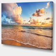 thumbnail image 2 of Beautiful Cloudscape over Beach - Large Beach Canvas Wall Art, 2 of 4