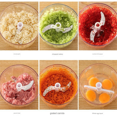 thumbnail image 4 of Hachoir Manuel, Hachoir Manuel pour Aliments, Toupie à Manivelle pour Oignons, Hachoir pour Aliments avec Contenant, Hachoir Rotatif pour Oignons, 4 of 6