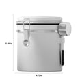 thumbnail image 2 of EGNMCR Storage Containers Coffee Canister, Airtight Stainless Steel Kitchen Food Storage Container With Date And Scoop For Grounds Coffee,Beans, Tea, Flour, Cereal, Sugar(1.5L) Storage jars, 2 of 7