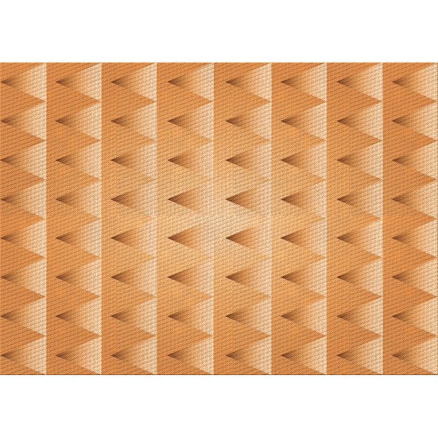 Ahgly Tapis Rectangulaire Lavable en Machine Intérieur Transitionnel Orange Néon, 4 Pieds x 6 Pieds