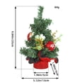 thumbnail image 3 of Aqestyerly Décoration de Sapin de Noël Mini Sapin avec Aiguilles de Pin et Ornements de Fruits Rouges pour Décor de Mise en Scène Intérieure des Fêtes HWRETIE, 3 of 3