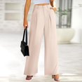 thumbnail image 2 of YFELWZ Womens Plus Size Spring Fall Work Commuting Business Temperament Relaxed Casual Dress Suit Pants Beige XL, 2 of 6